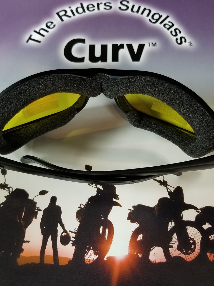 Curv HD High Definition Motorbike Wrap Around Sunglasses - Green