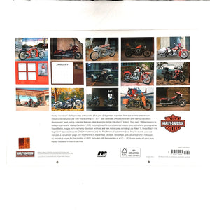 2025 Deluxe Harley Davidson 12 X 12" Wall Calendar