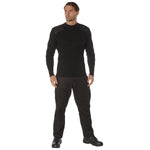 Military Double Knit Black Commando Sweater