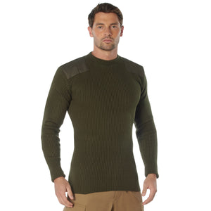 Military Double Knit Olive Drab Commando Sweater