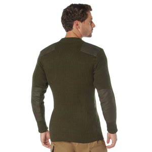 Military Double Knit Olive Drab Commando Sweater