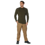 Military Double Knit Olive Drab Commando Sweater