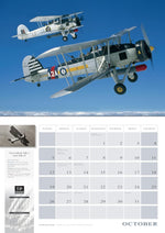 2025 Flying Legends Deluxe Wall Calendar 17" x 12"