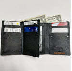 Deluxe 4.5 X 3 Trifold Wallet 16 Credit Card Slots ID & Large Cash Sleeve FT374