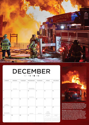 2025 Fire Trucks in Action Large 17 x 12" Wall Calendar