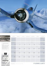 2025 Flying Legends Deluxe Wall Calendar 17" x 12"