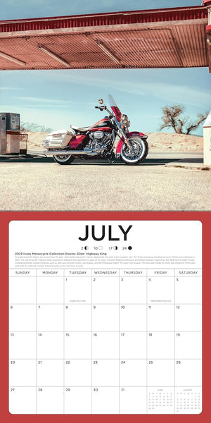 2025 Deluxe Harley Davidson 12 X 12" Wall Calendar