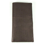 8.25" Brown Leather Bifold Business Travel Wallet Passport ID Documents Credit Card -TW832C