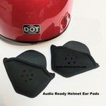 Small Black Ear Pad Inserts -  DOT Half Helmets with "Y Strap"