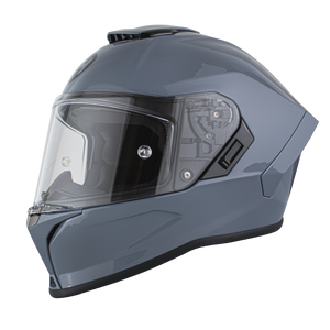 Daytona Viper Arctic Grey DOT Full Face Motorcycle Helmet No Fog Face Shield - V1-AG