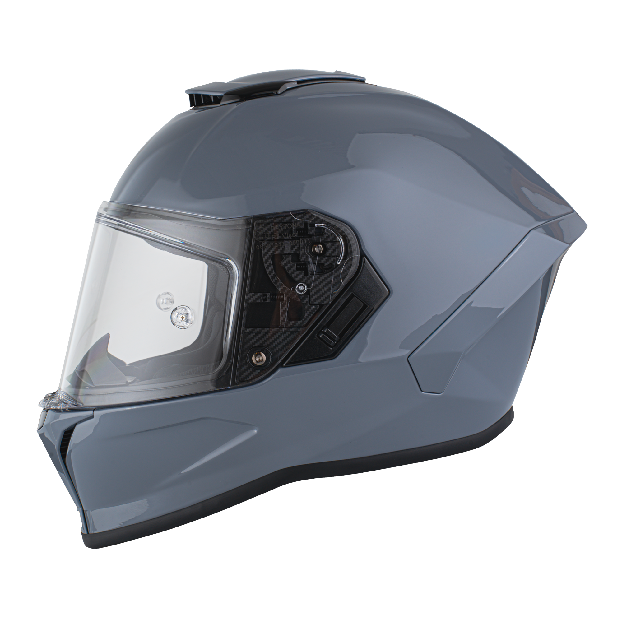 Daytona Viper Arctic Grey DOT Full Face Motorcycle Helmet No Fog Face Shield - V1-AG