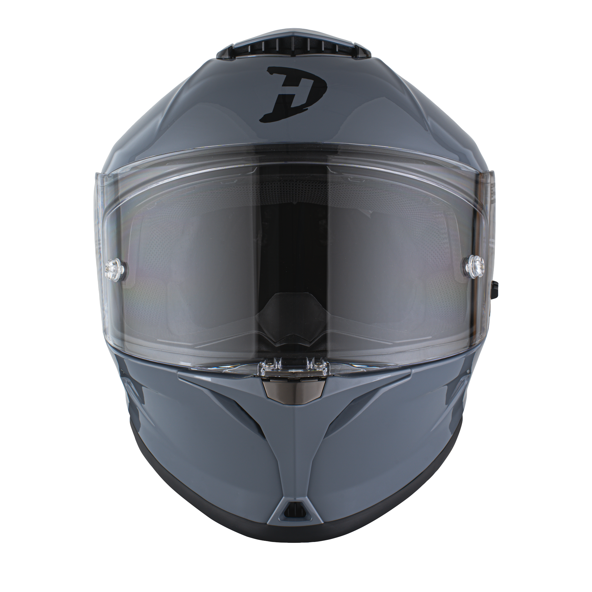 Daytona Viper Arctic Grey DOT Full Face Motorcycle Helmet No Fog Face Shield - V1-AG