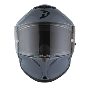 Daytona Viper Arctic Grey DOT Full Face Motorcycle Helmet No Fog Face Shield - V1-AG