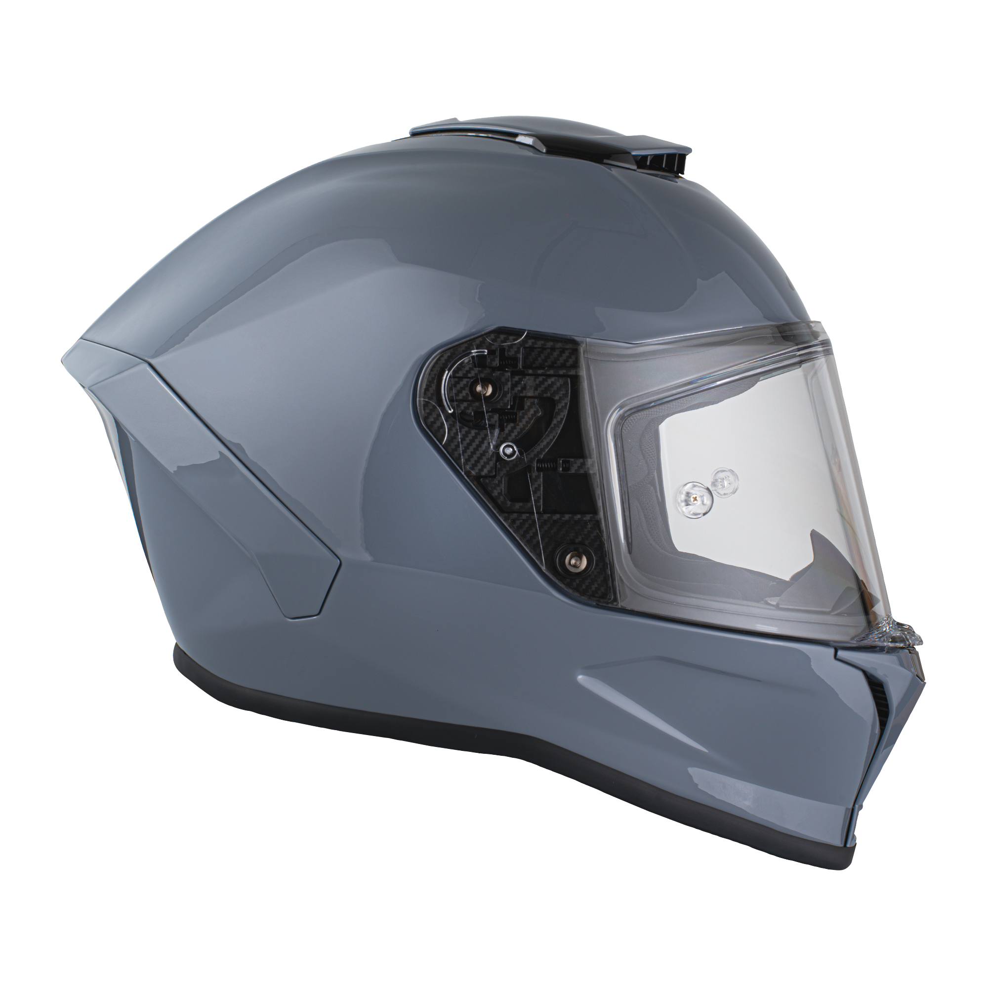 Daytona Viper Arctic Grey DOT Full Face Motorcycle Helmet No Fog Face Shield - V1-AG