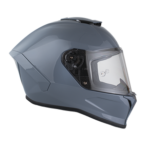 Daytona Viper Arctic Grey DOT Full Face Motorcycle Helmet No Fog Face Shield - V1-AG