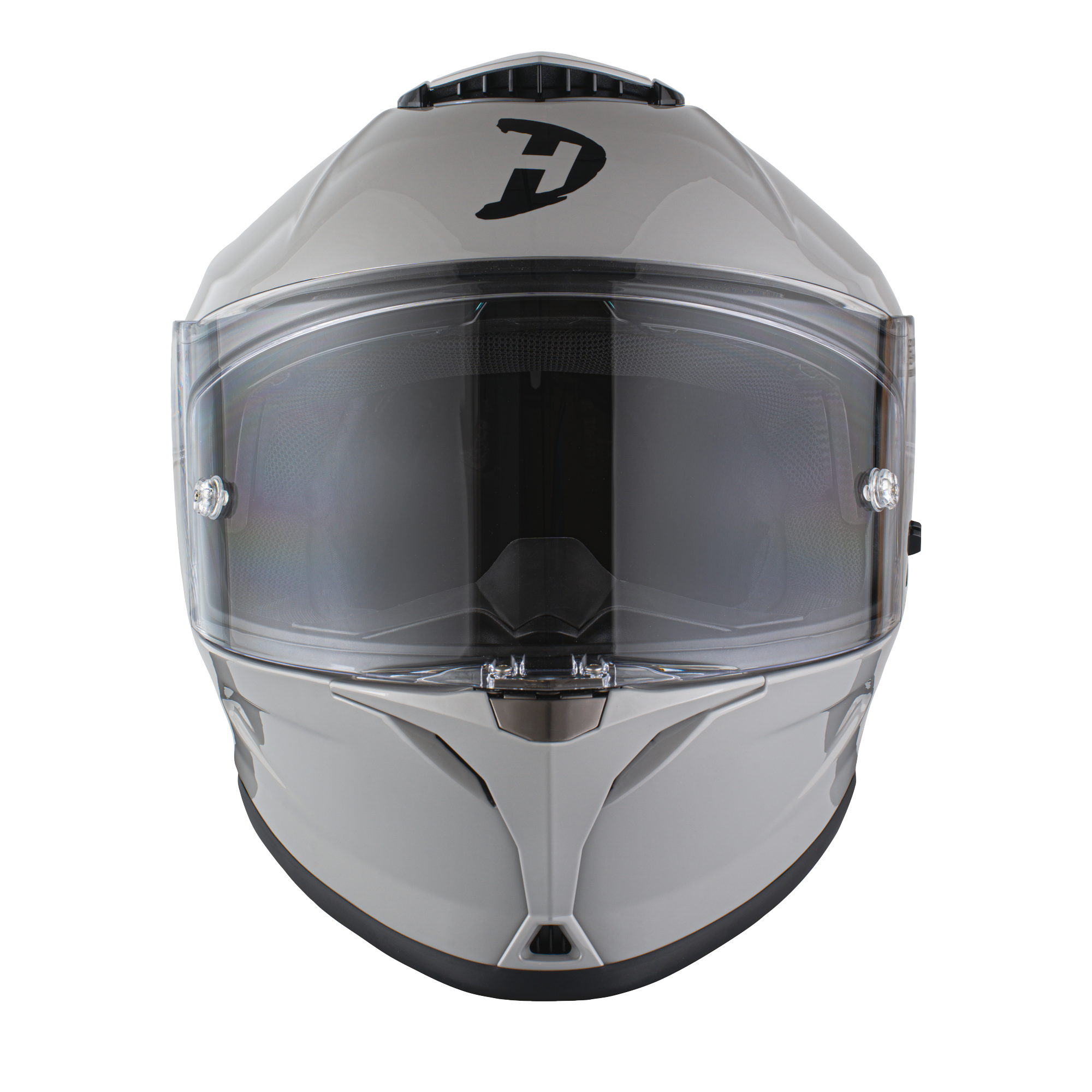 Daytona Viper Cool Grey DOT Full Face Motorcycle Helmet No Fog Face Shield - V1-CG