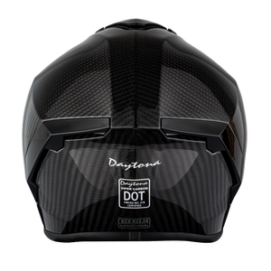 Daytona Viper Grey Carbon Fiber Full Face Motorcycle Helmet No Fog Face Shield V2-G