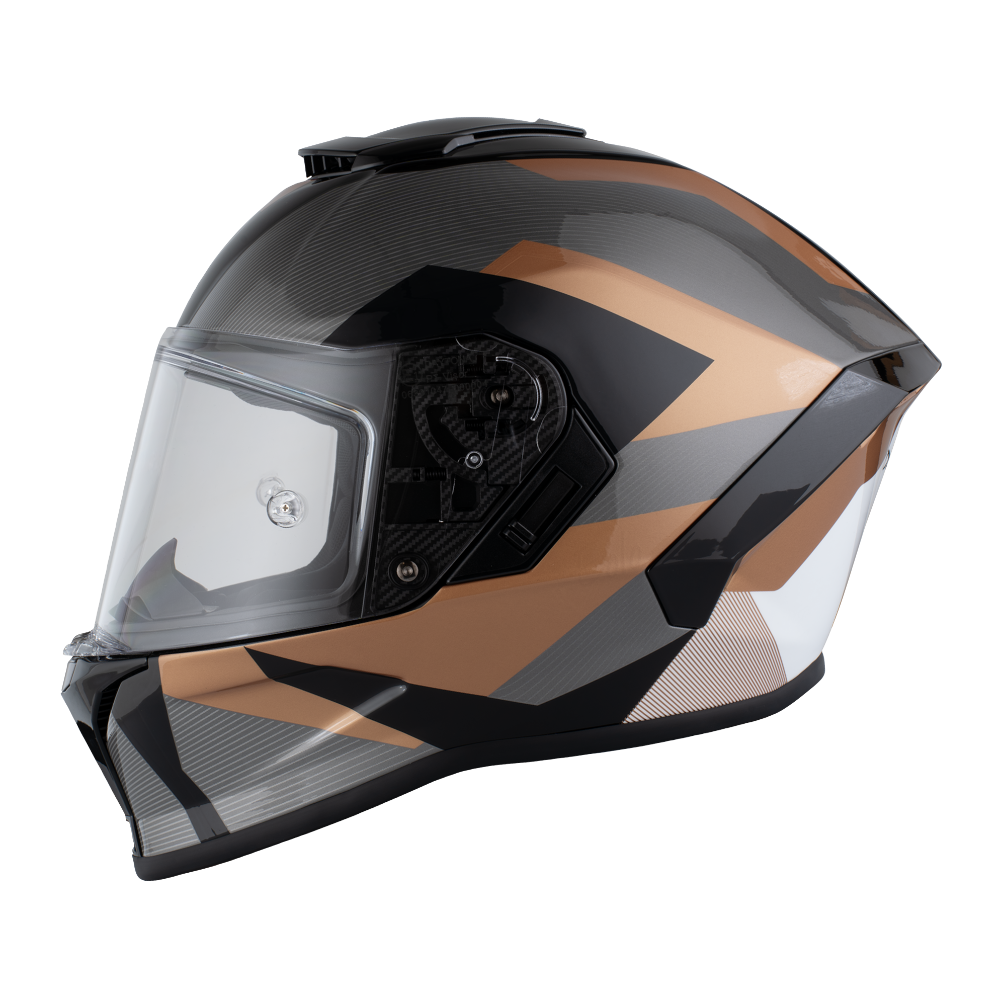 Daytona Viper w/ Copperhead DOT Full Face Motorcycle Helmet No Fog Face Shield - V6-CH