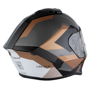 Daytona Viper w/ Copperhead DOT Full Face Motorcycle Helmet No Fog Face Shield - V6-CH