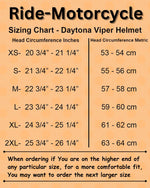 Daytona Viper Dull Flat Black DOT Full Face Motorcycle Helmet No Fog Face Shield - V1-B