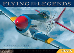 2025 Flying Legends Deluxe Wall Calendar 17" x 12"