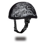 Daytona NOVELTY Non-Certified Helmet - Unisex - Flames Gray - 6002FG