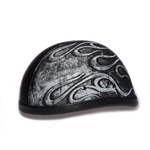 Daytona NOVELTY Non-Certified Helmet - Unisex - Flames Gray - 6002FG