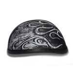 Daytona NOVELTY Non-Certified Helmet - Unisex - Flames Gray - 6002FG