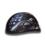 Daytona NOVELTY Non-Certified Helmet - Unisex - Eagle w/ USA Flames - 6002USA