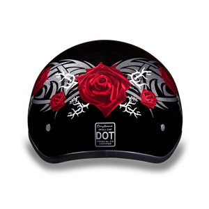 D.O.T. Daytona Half Helmet - Women's - Rose - D6-R