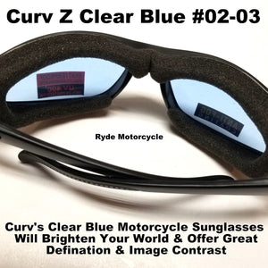 Curv Z Light Blue Motorcycle Rider Sunglass 02-03